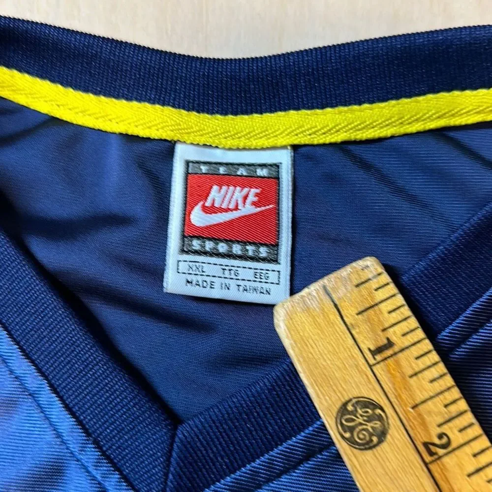Nike Sport Mens Navy Blue Sleeveless Crew Neck Activewear Jersey Style Shirt 2XL